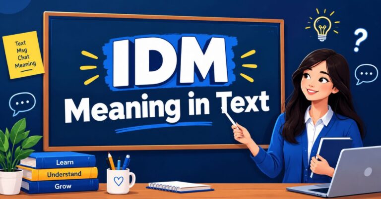 IDM Meaning in Text